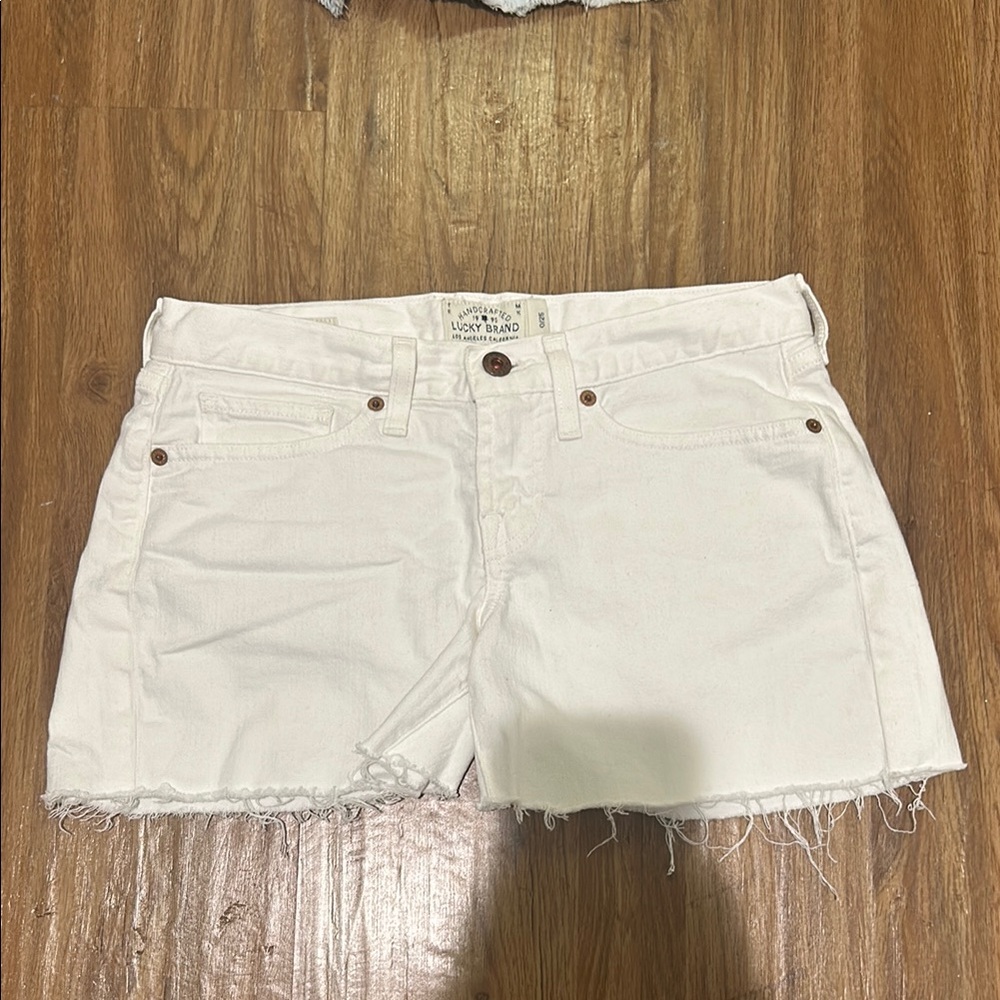Lucky Brand White Denim Shorts